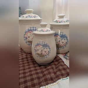 Pig Pal by TIENSHAN Vintage  Canister Set